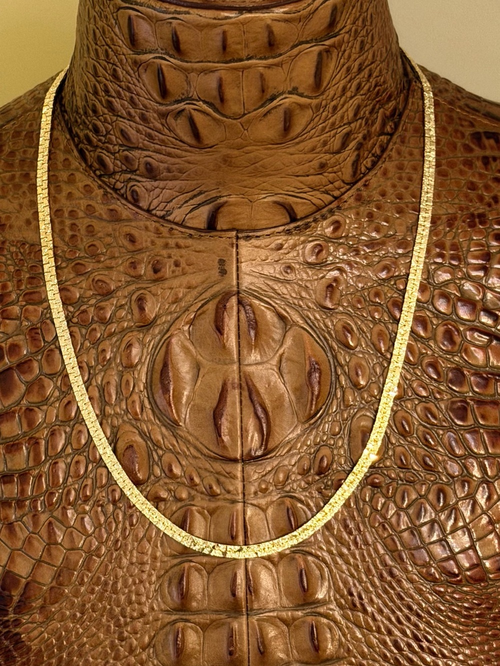Vintage Trifari Goldtone Nugget Link Necklace